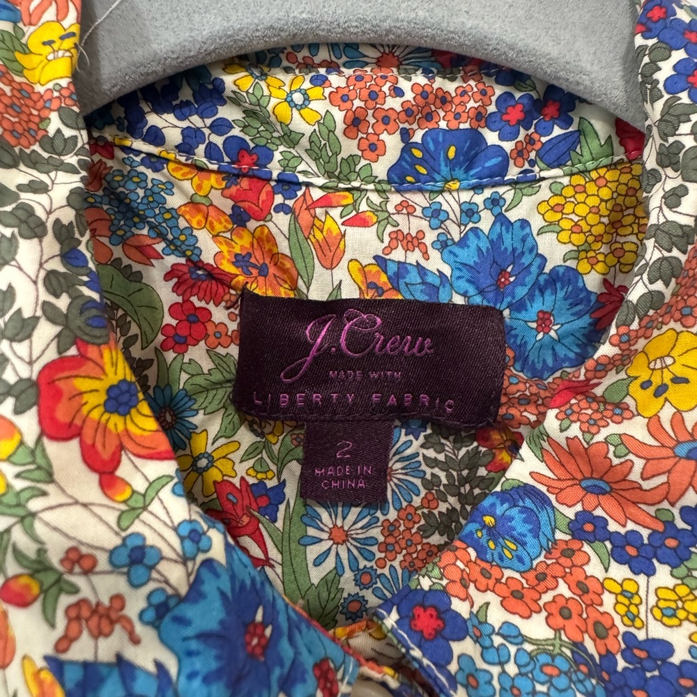 J. Crew Liberty of London Multicolor Floral Midi Dress - Picture 4 of 5